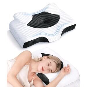Osteo Cervical Pillow for Neck Pain Relief, Hollow Odorless Memory Foam Queen